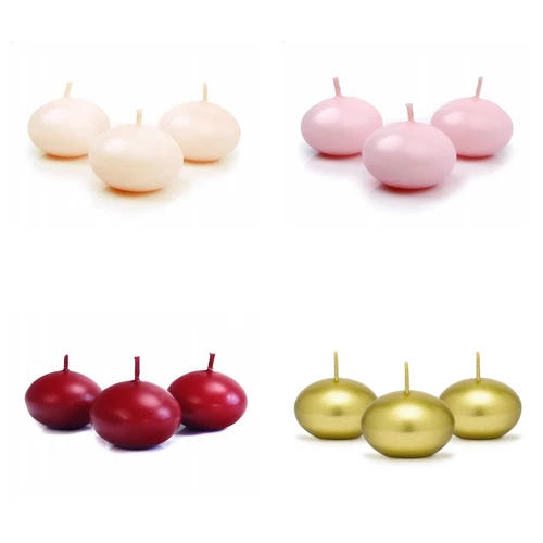 FLOATING WEDDING CANDLES HOME PARTY DECOR TEALIGHTS IN WHITE RED ECRU PINK GOLD
