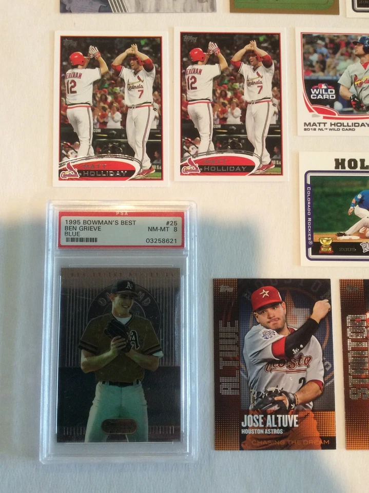 Lote de 15 tarjetas de béisbol 1995 Ben Grieve Bowman clasificación PSA novato más Foto 2 de 4