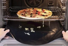 2PC Set Reusable Heat Resistant Oven Liner Baking Spill Mat Large 24” X 17”