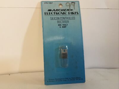 Silicon controlled rectifier 200V Six amp Radioshack archer radio shack 276 1067
