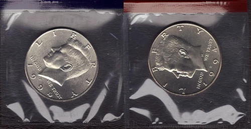 1994-P&D UNCIRCULATED KENNEDY HALF DOLLARS IN MINT CELLO (2 COINS)