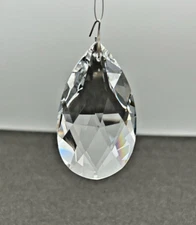 Swarovski Strass Crystal: 8721 Series "Almond" 76mm (3") 1-Hole Clear & Etched