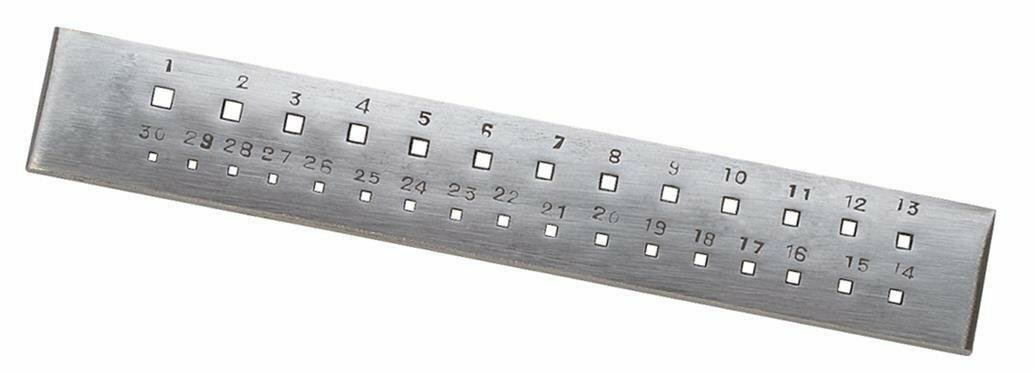 Jeweller's Drawplate - Square 20 Holes For Wire Drawing & Jewellery Making