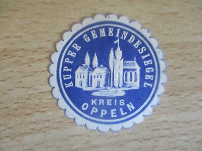 (32058) Siegelmarke - Kupper Gemeindesiegel Kreis Oppeln