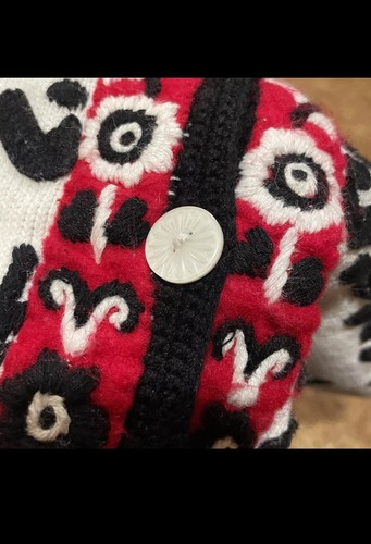 Vintage Michael Simon Sweater Christmas Vest Reindeer And Snowflakes "1995" NICE - Picture 5 of 9
