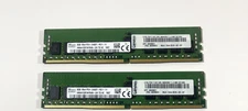 2X 8GB= 16gb Hynix 8GB PC4-2400T 1RX4 RC1 HMA41GR7AFR4N-UH ECC SERVER RAM