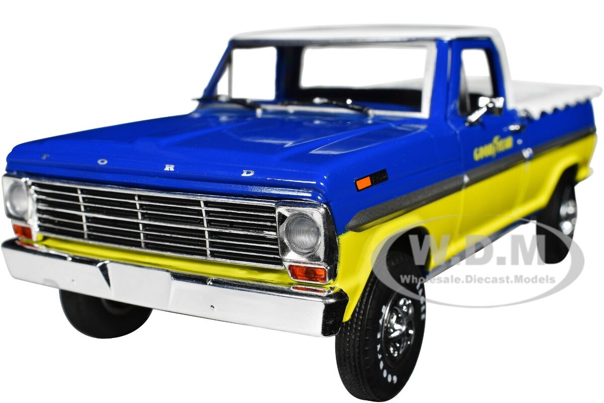 1969 FORD F-100 PICKUP BLUE & YELLOW 1969 FORD F-100 PICKUP BLUE & YELLOW