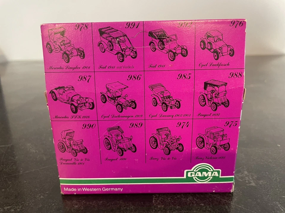 GAMA Mini-Mod Oldtimer No: 991 Fiat 1911 Diecast Replica Made in Germany - Image 3 of 4