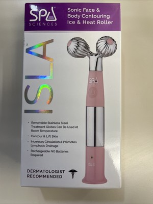 Spa Sciences ISLA Sonic Face & body Contouring Ice & Heat Roller Brand New