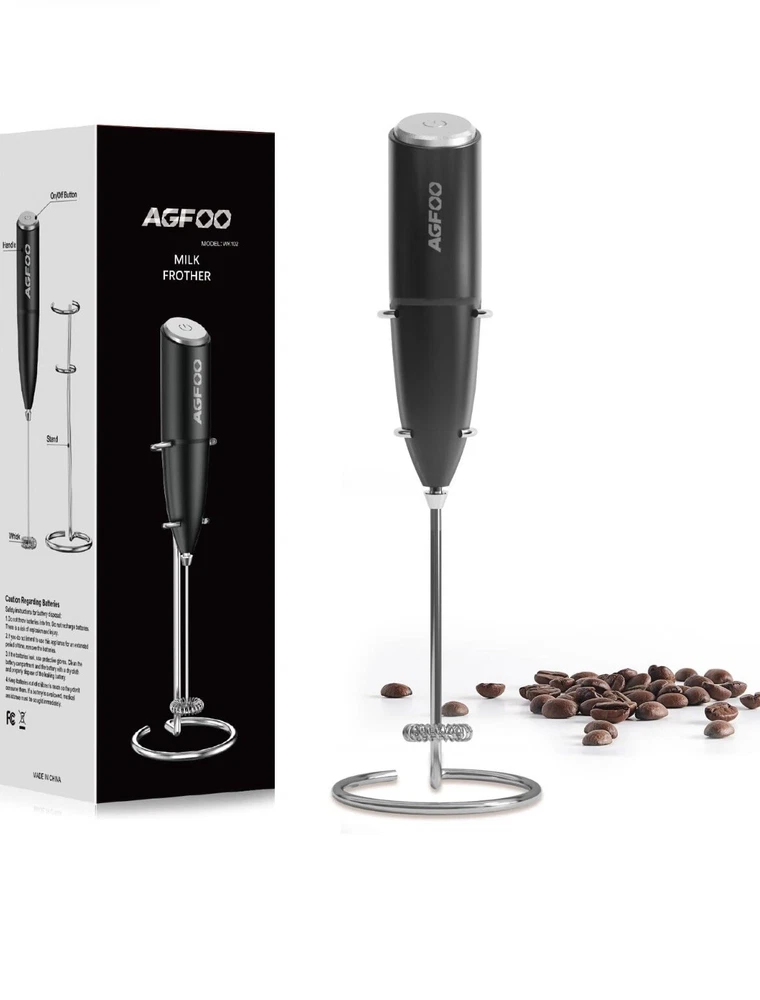 Milk Frother Handheld for Coffee with Stand -  Hand Frother Wand, Electric Whisk