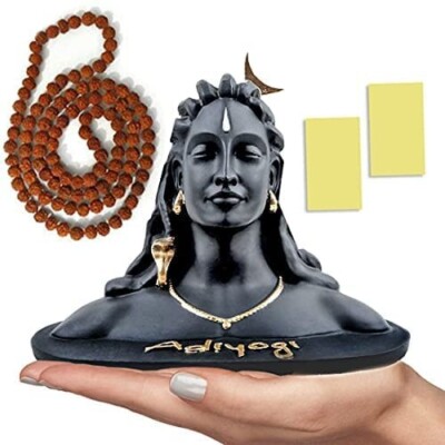 5 Zoll Adi Yogi Statue für Auto Armaturenbrett und Heimdekoration Shiva Idol