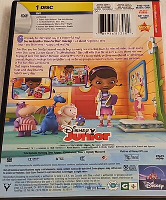 Doc McStuffins Time for Your Check Up DVD Widescreen Disney