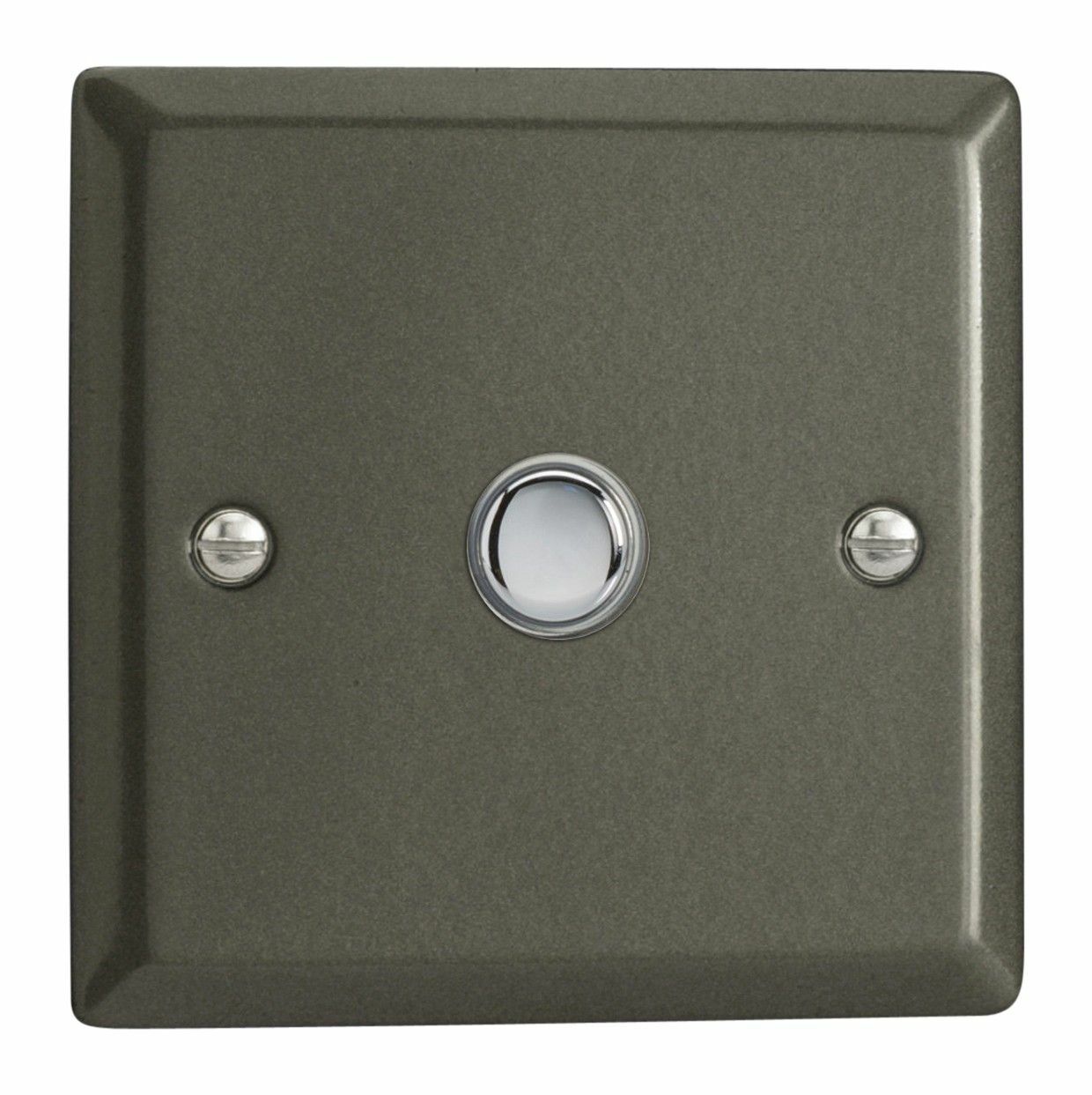Varilight XPM1 Classic Graphite 21 1 Gang 6A 1-Way Push-to-Make Momentary Switch