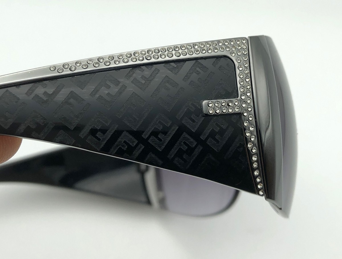 Authentic FENDI FS349R 705 125 Sunglasses W/Rhinestone Accents ( RARE ) Authentic FENDI FS349R 001 125 Sunglasses with Rhinestone  main image 3