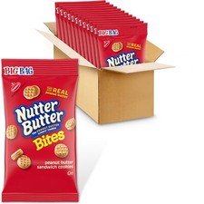 Nutter Butter Bites Peanut Butter Sandwich Cookies 12 Pack 3 Ounce Bags