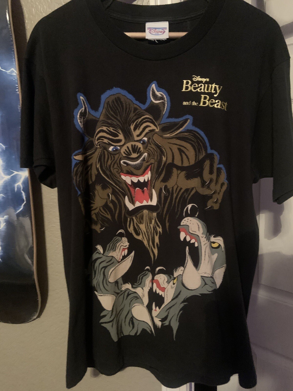 Vintage 90s Beauty And The Beast Mens Large T-shirt - On The Vintage 90s Beauty And The Beast Mens Large T-shirt - On The