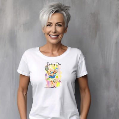 Funny Grandma Pickleball T-Shirt - Hilarious Elderly Lady Playing Pickle Ball