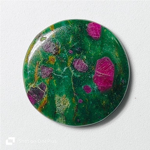 Ruby zoisite Stone Natural Ruby Zoisite Cabochon Loose Gemstone 46 Ct. ME-10755 - Picture 4 of 4
