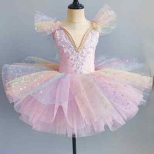 New Children's Ballet Dress Girl Sequin Princess Dress Performance Set