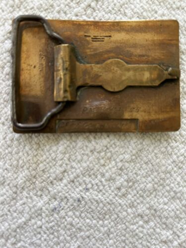 Vintage Harry Kutzner Freemason Masonic Belt Buckle 1978 Solid Bronze - Picture 4 of 4