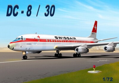 New! Mach2 GP.110SWA Swissair Douglas DC-8-30 - 1:72 scale kit