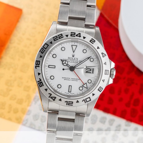 Rolex Explorer II Automatik Edelstahl Herrenuhr Oyster Perpetual Date Ref. 16550