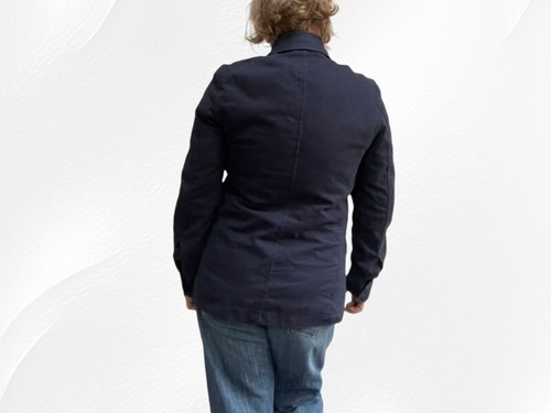 Superdry Coat M Peacoat Mariner Navy Blue Chore Jacket Utility Mens Nautical - Picture 24 of 24