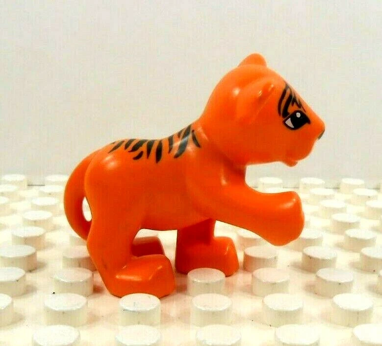 Lego Duplo Figura Tiger Cub Naranja Foto 3 de 3