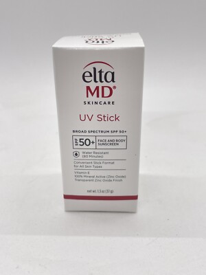 Elta MD UV Stick Face & Body Sunscreen SPF 50+ 1.3 oz EXP 07/26 *New In Box*