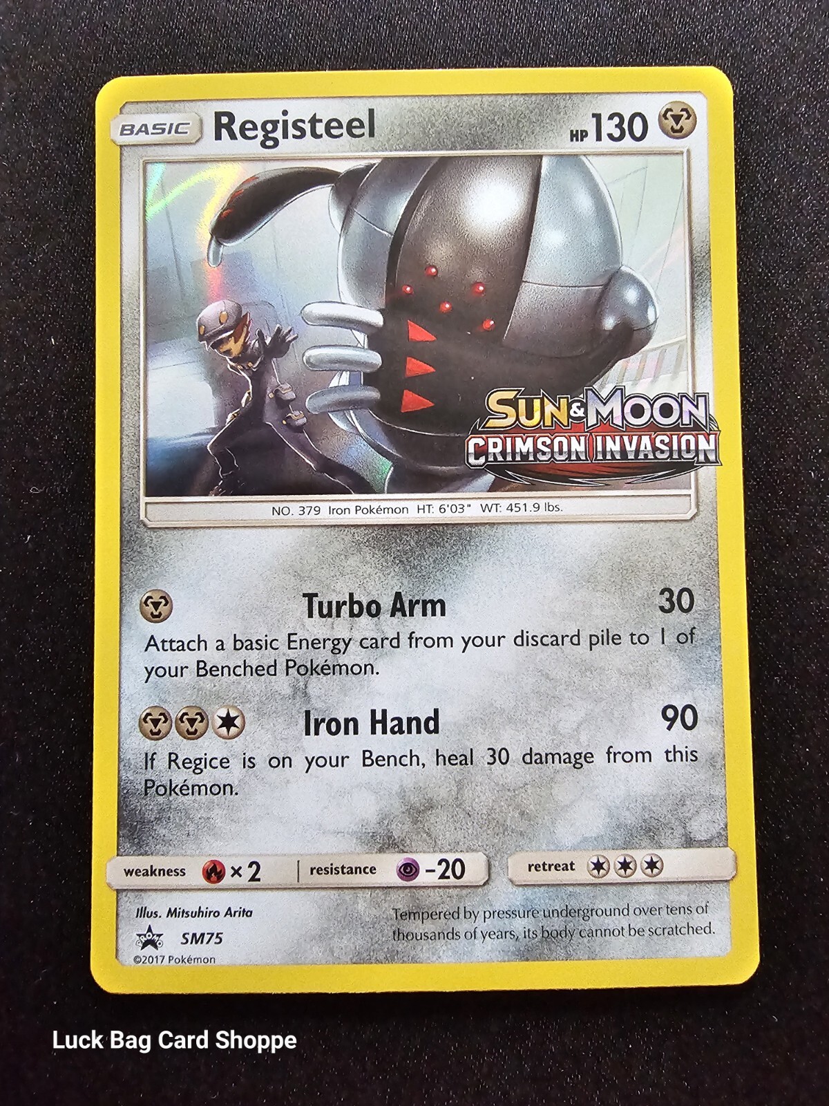 Registeel SM75 Prerelease Stamped Promo Sun & Moon Promos Pokemon TCG
