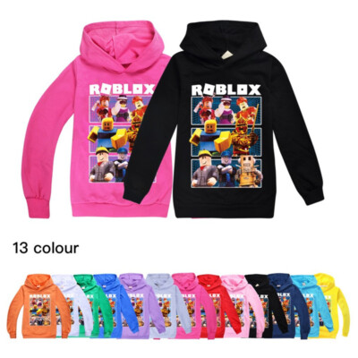 Boys Girls Roblox Hoodie Kids Casual Long Sleeve Hooded