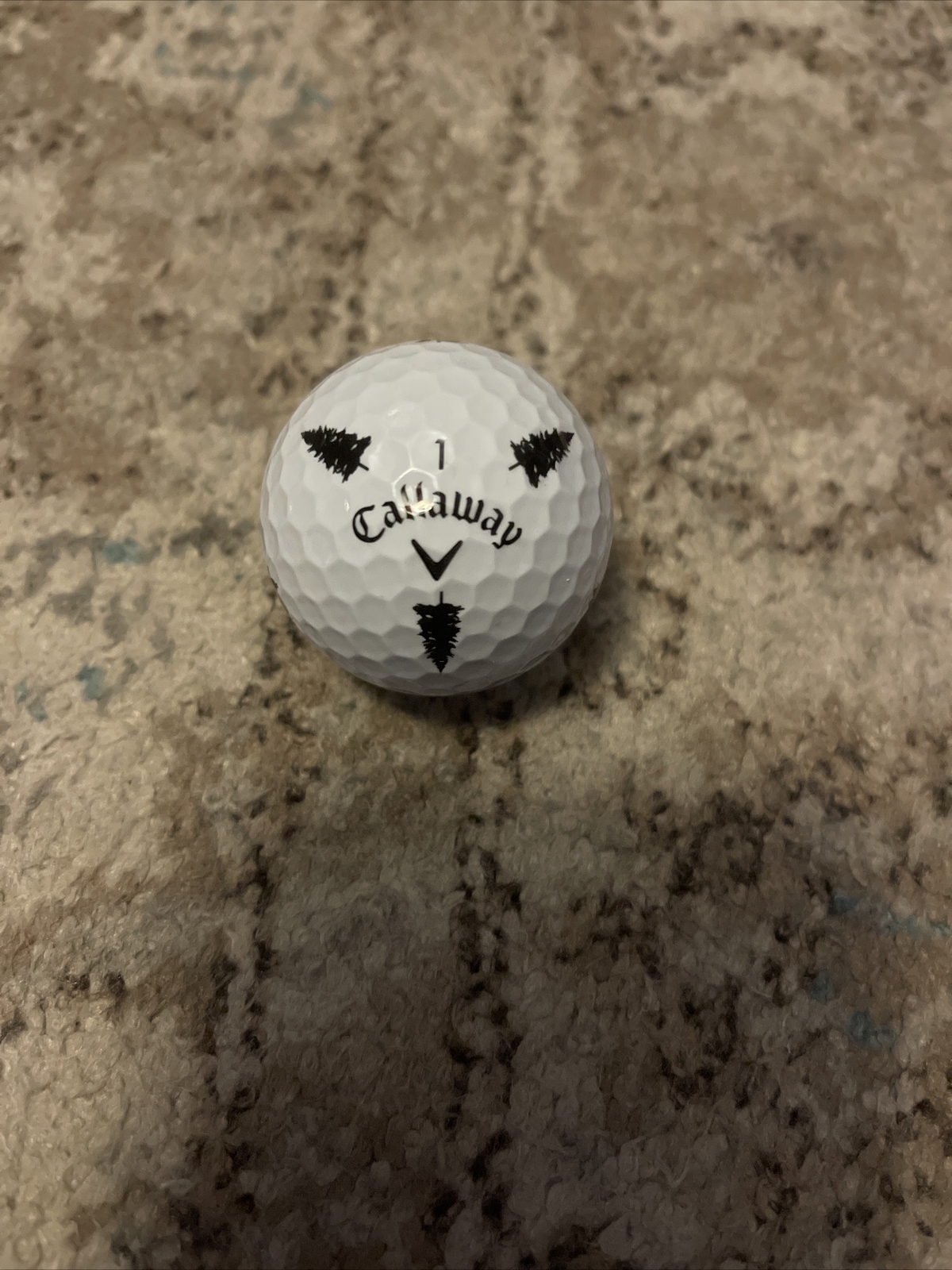 (1) RARE Callaway Chrome Soft TRUVIS Golf BALL Brookmeadow Country