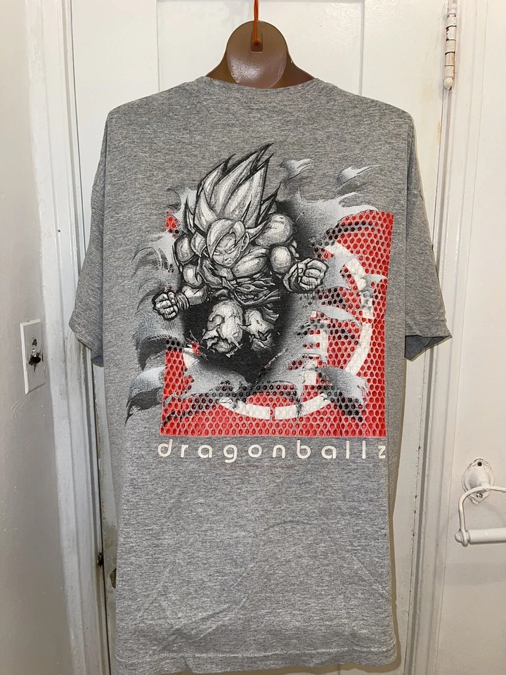 Camiseta De Colección Dragon Ball Z 2002 Bird Studio Vegito Fusion Gris XXL EE. UU. DBZ Foto 2 de 4