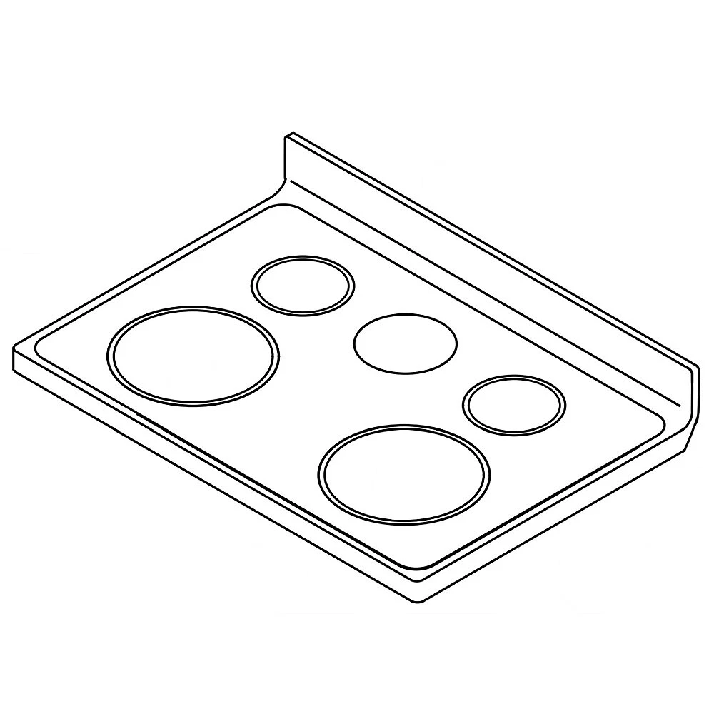 Whirlpool electric outlet stove top