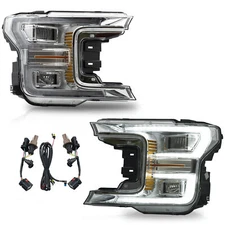 VLAND Headlights For Ford F-150 F150 2018 2019 2020 LED Front Lights Lamps