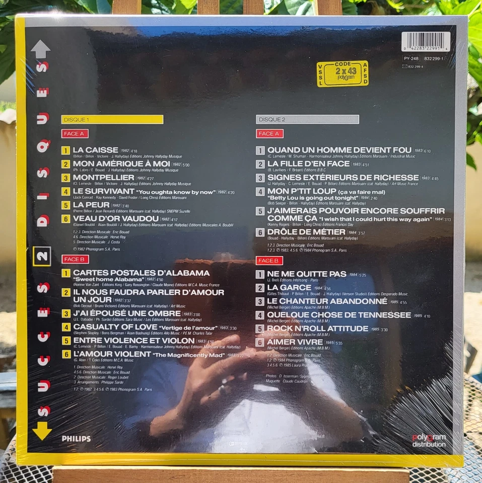Johnny Hallyday Story 1982 - 1985  2X LP 12" Fra 1988 ULTRA RARE NEUF & Scellé ! - Photo 2/2