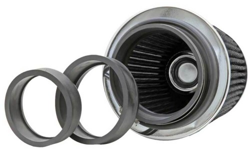 K&N Fit Filter Chrome White - 4in Flange ID x 1.125in Flange Length x 5.5in H - Picture 4 of 10