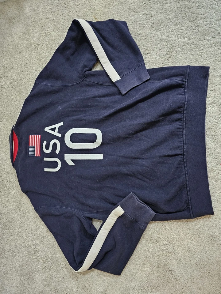 Suéter Polo Ralph Lauren EE. UU. 10 RLPC Big Pony Pullover 1/4 Cremallera 2010 Hombres XL Foto 4 de 4