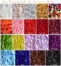 Silk Rose Petals, Artificial Petals, Wedding Aisle Runner Petals Flower Toss
