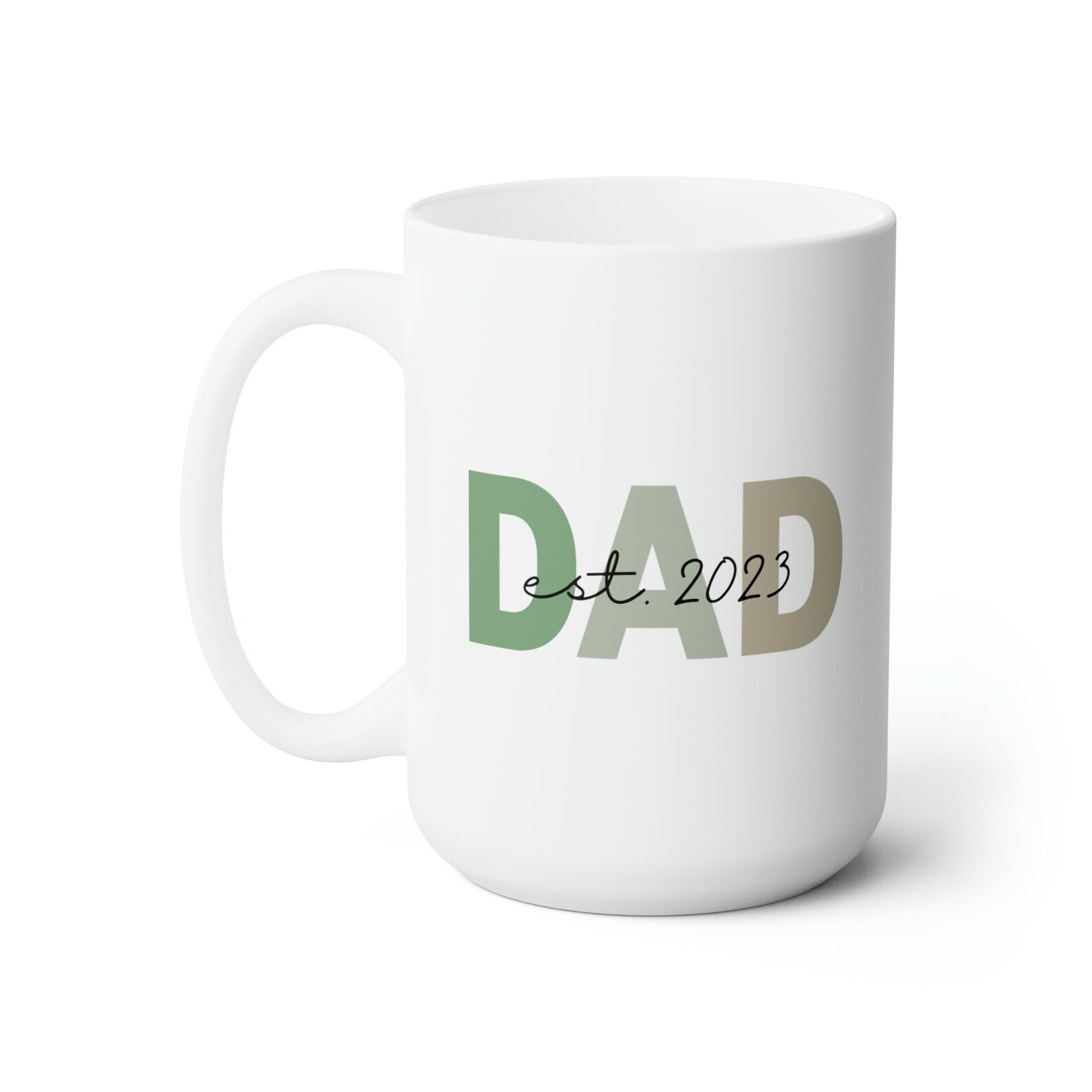 Cute New Dad Mug Dad Est.  Mug Personalized Father To Be Gift