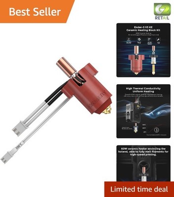Ender 3 V3 KE Hotend Kit - Efficient 300°C Heating & Bi-Metal Design
