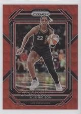 2023 Panini Prizm WNBA Ruby Wave Prizm A'ja Wilson #25 1ea2