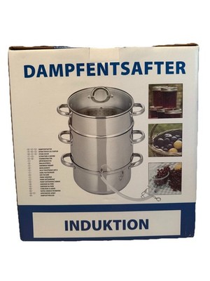 Dampfentsafter, Induktion, Neu, Firma Elo, SaftHersteller Neu, OVP aus rostfrei