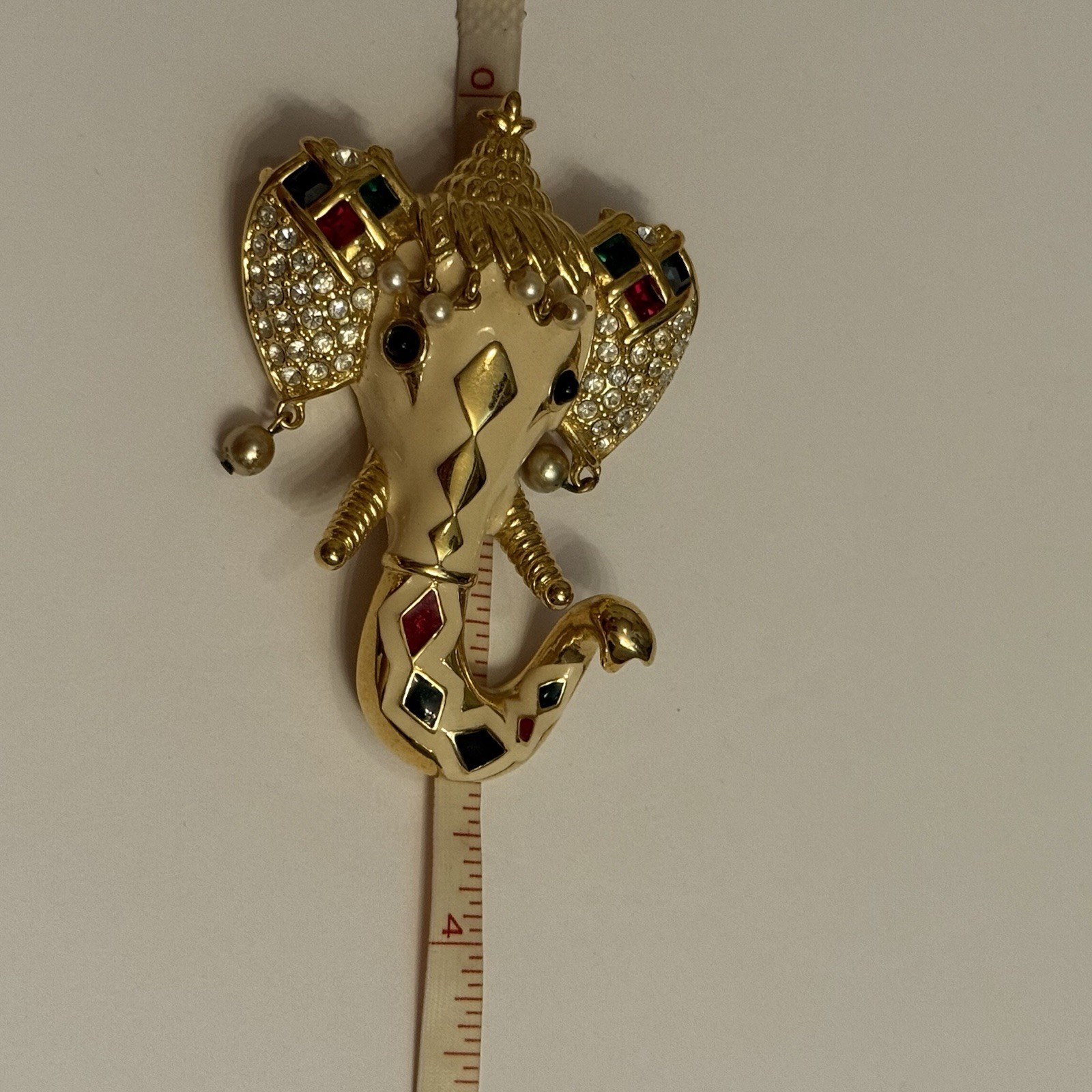 KENNETH JAY LANE KJL MAHARAJA ELEPHANT BROOCH GOL… - image 9