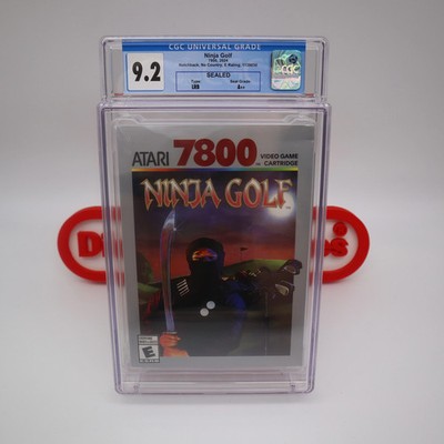 Atari 7800 Game NINJA GOLF - CGC GRADED 9.2 A++! NEW & Factory Sealed!