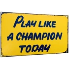 Metal Tin Sign Funny Sarcastic Party Wall Art Decor Signs Play Like A Champion