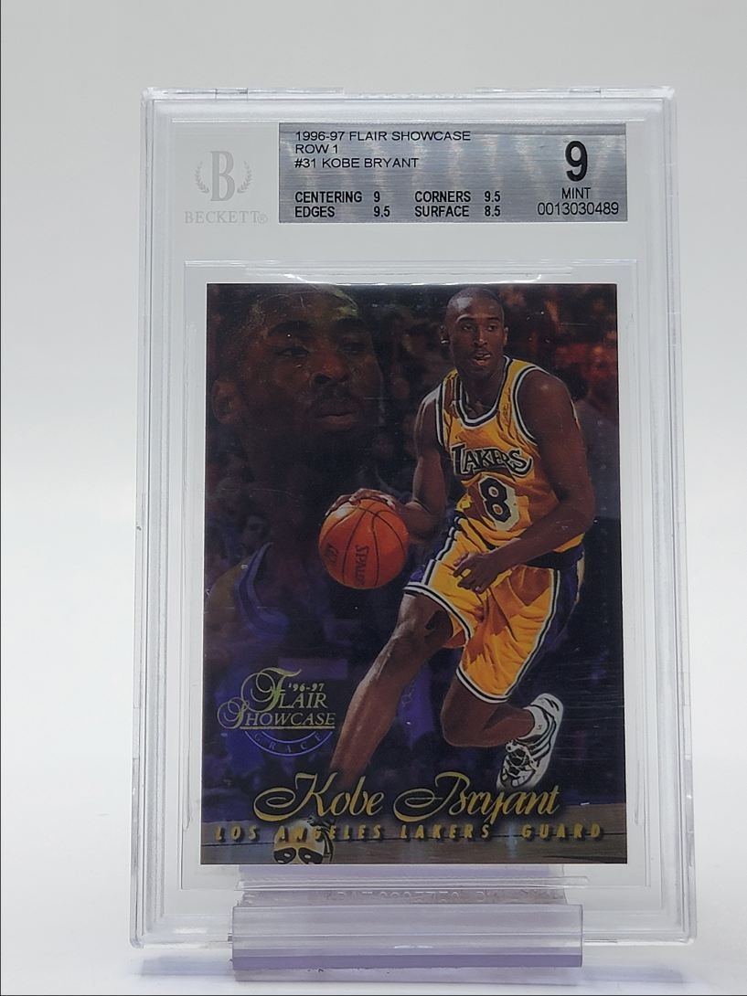 97-98 frair showcase Kobe Bryant Row1〜3 1996-97 Fleer Flair Showcase Row 1 #31 Kobe Bryant ROOKIE RC