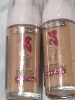 2 x NUDE MAYBELLINE SUPERSTAY 24HR LIQUID FOUNDATION 30ml.