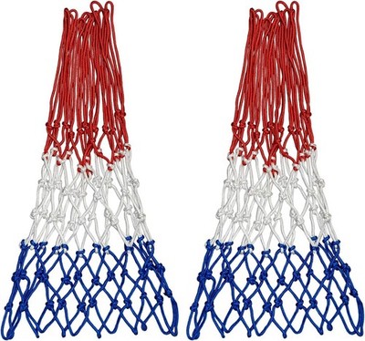 Basketball Nets Heavy Duty Outdoor 12 Loops Multi Colour net 2 Pieces