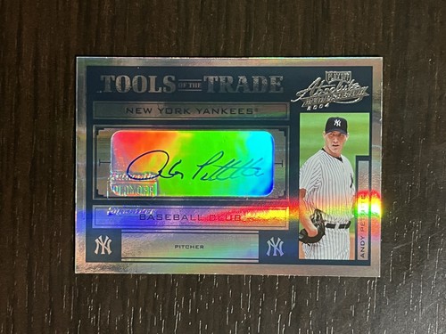 ANDY PETTITTE 2004 Playoff Absolute Tools of the Trade Green 1/1 AUTO Autograph!